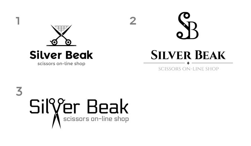 Первый вариант лого Silver Beak