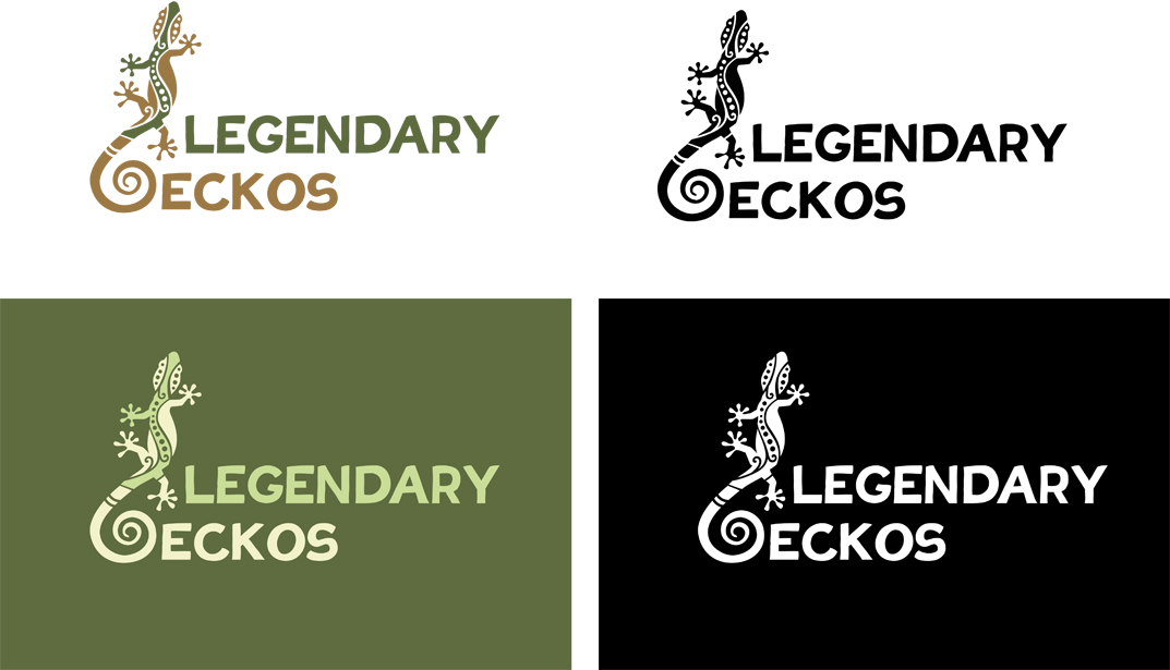 Логотип зоомагазина «Legendary Geckos»